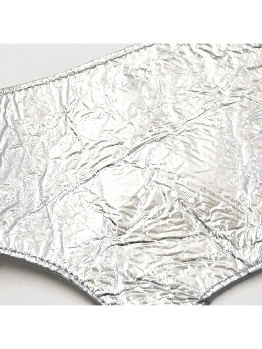 Louis Vuitton Vest Midlayer Asymmetric Leather Top Silver